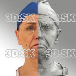 3D head scan of Blanka 14 Sad - Blanka