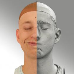 Head Man White 3D Scans