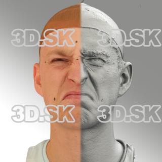 head scan of angry emotion - Dominik 05