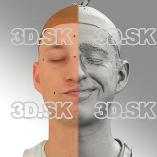 head scan of sneer emotion left - Dominik 07
