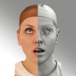 Head Woman White 3D Scans