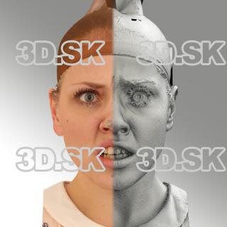 head scan of angry emotion - Simona 05