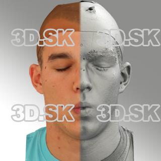 head scan of O phoneme - Jakub 06