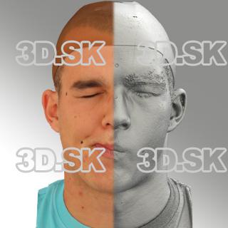head scan of sneer emotion right - Jakub 08