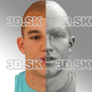 head scan of sneer emotion - Jakub 12