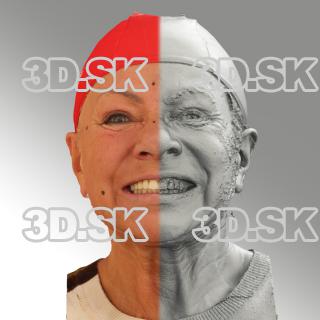 head scan of sneer emotion - Miroslava 13