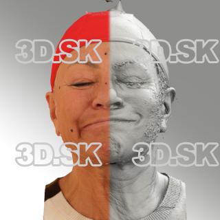 head scan of sneer emotion right - Miroslava 08