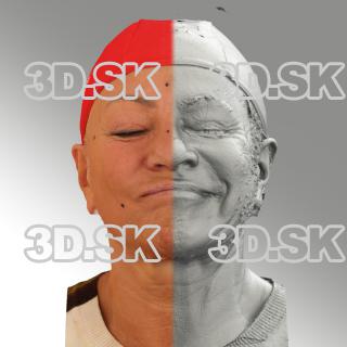 head scan of sneer emotion left - Miroslava 07