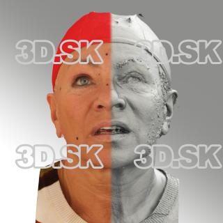 head scan of looking up emotion - Miroslava 02