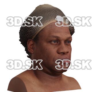 Anderius Mosley Raw Morph Scan - 24 Jaw Sideways Left