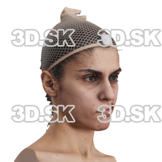 Aasima Shaban Raw Morph Scan -  Jaw Sideways Left