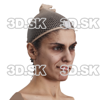 Aasima Shaban Raw Morph Scan -  Jaw Sideways Right