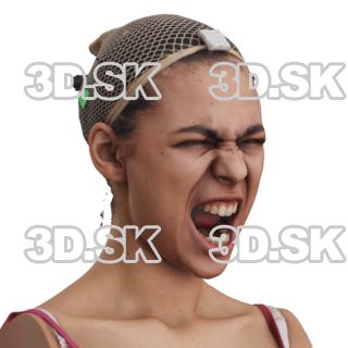Alexia Madrid Raw Morph Scan -  Jaw Scream Nose…