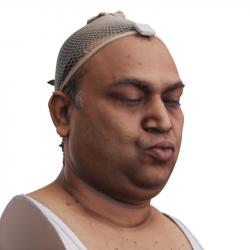 Head Man Chubby 3D Phonemes And Emotions Indian