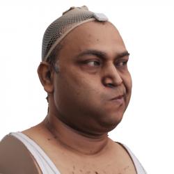 Head Man Chubby 3D Phonemes And Emotions Indian