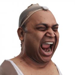 Head Man Chubby 3D Phonemes And Emotions Indian