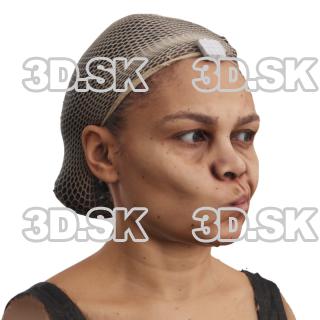 Raenia Freeman Raw Morph Scan - Eyes Left Mouth Left