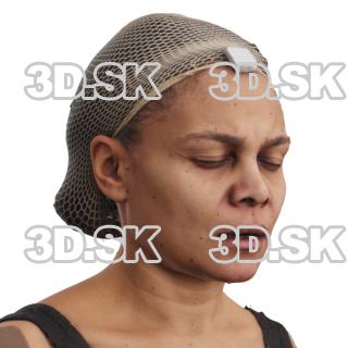 Raenia Freeman Raw Morph Scan - Eyelid Close Jaw Drop