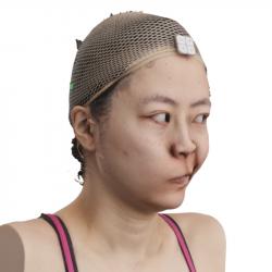 Head Woman Asian 3D Phonemes And Emotions