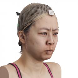 Head Woman Asian 3D Phonemes And Emotions