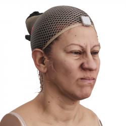 Head Woman 3D Phonemes And Emotions Hispanic