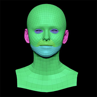 3D Retopologised Heads