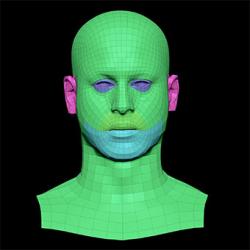 Retopologized 3D Head scan of Malachi Sugihen SubDivision